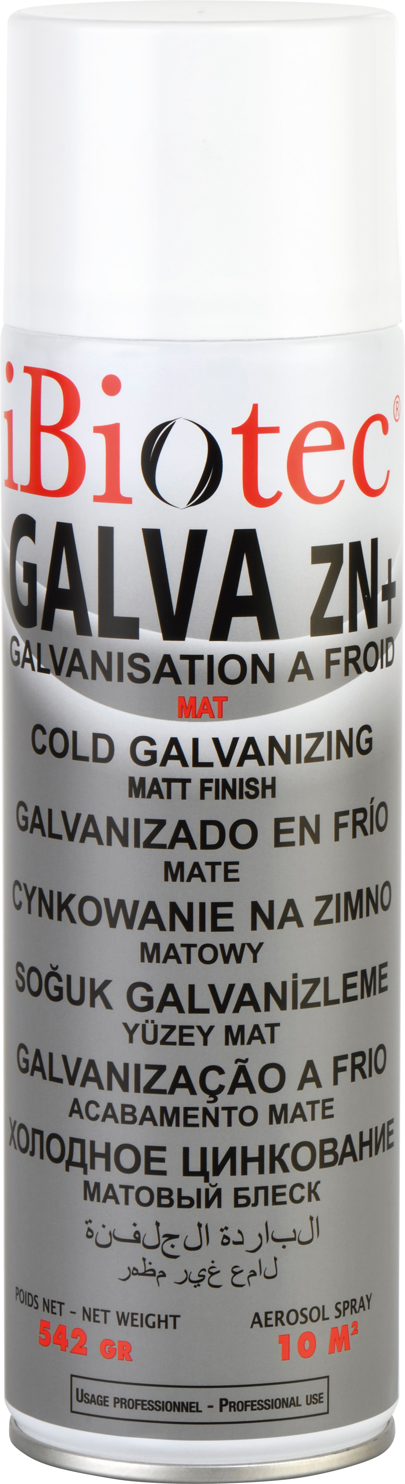 Galvanizado en frío 10 m2 por aerosol con características anticorrosión excepcionales. Resultados de los test a la niebla salina probados y certificados. Resistencia mecánica excepcional de la película. Manipulable después de 4 minutos. Soldable. Se puede pintar, resistencia hasta +550ºC. Aerosol galvanizado mate, galvanizado, galvanizado en frío, aerosol galvanizado en frío, bomba galvanizado, bomba galvanizado en frío, galvanizado zinc, pintura zinc, pintura para galvanizado, galvanización en frío, protección anticorrosión, anticorrosión, galvanizado rico en zinc, pintura galva, aerosol galvanizado zinc, galvanizado anticorrosión. Fabricantes aerosoles galvanizado. Fabricantes aerosoles galvanizado en frío. Proveedores galvanizado en frío. Proveedores galvanización en frío. Aerosoles técnicos. Aerosoles mantenimiento. Aerosol galvanización en frío. Proveedores aerosoles. Fabricantes aerosoles.